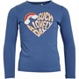Name It Girls Thilda Long Sleeve Top Bijou Blue