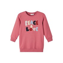 Name It Piger Opeace Sweatshirts Støvet Lyserød