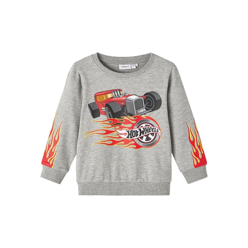 Name It Jongens Hotwheels Sweaters Gemeleerd Grijs