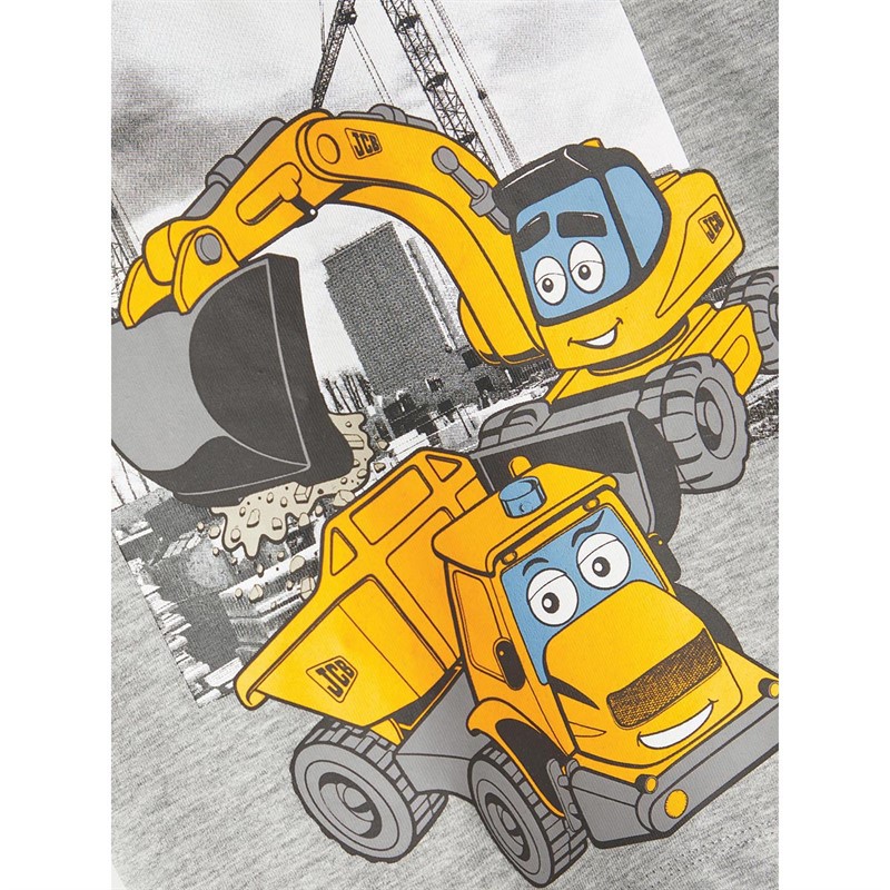 Name It Boys JCB T-Shirt Grey Melange