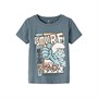 Name It Jongens Smurf T-shirts Grijs Blauw