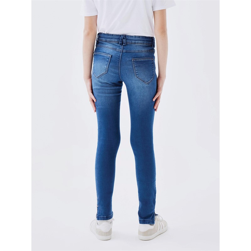 Name It Meisjes Polly Straight jeans Blauw