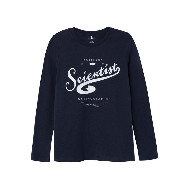 Name It Jongens Tate T-shirts met lange mouwen Blauw
