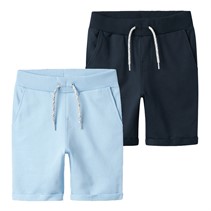 Name It Jongens Vermo Set van 2 Lange Shorts Chambray Blauw