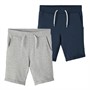 Name It Drenge Vermo To-pak Lange Shorts Grå Melange