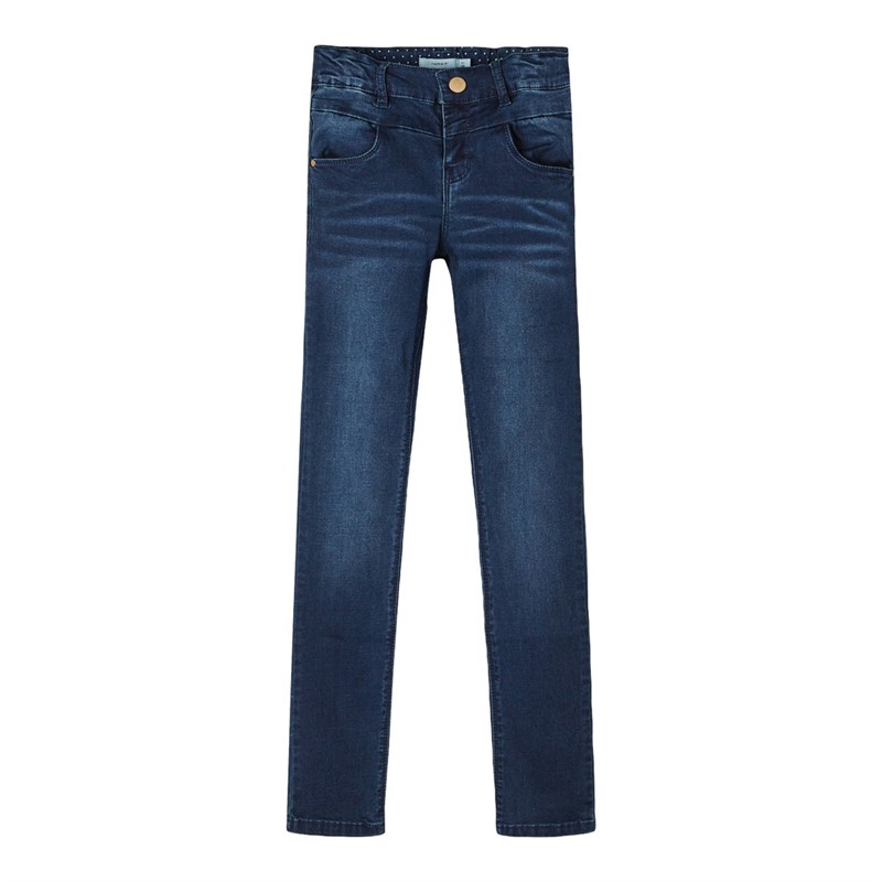 Name It Piger Polly Skinny Jeans Mørkeblå Denim