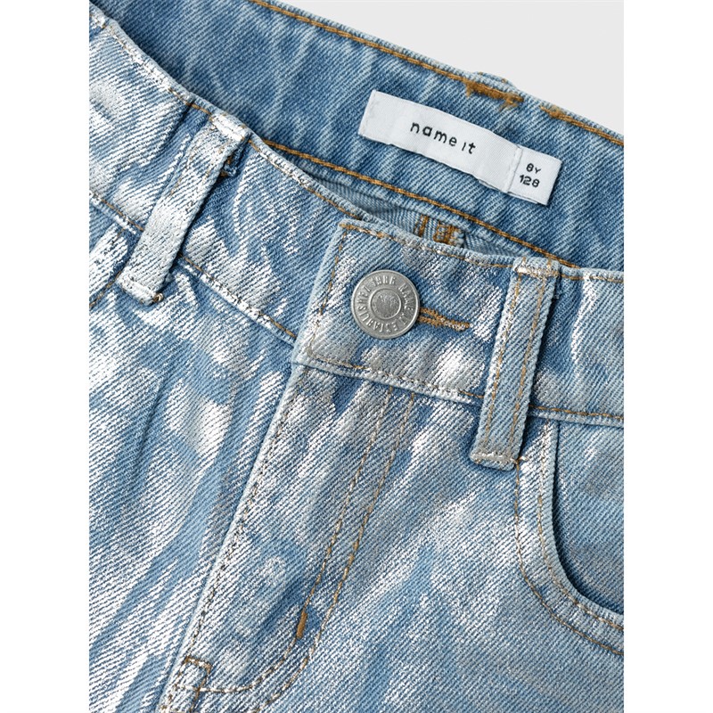 Name It Meisjes Rose Straight jeans Blauw