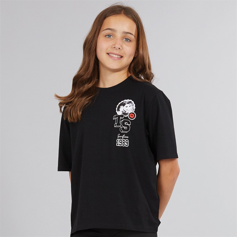 Name It Girls Feyre Taylor Swift T-Shirt Black