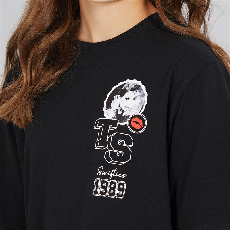 Name It Girls Feyre Taylor Swift T-Shirt Black