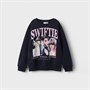 Name It Girls Fera Taylor Swift Sweatshirt Asphalt