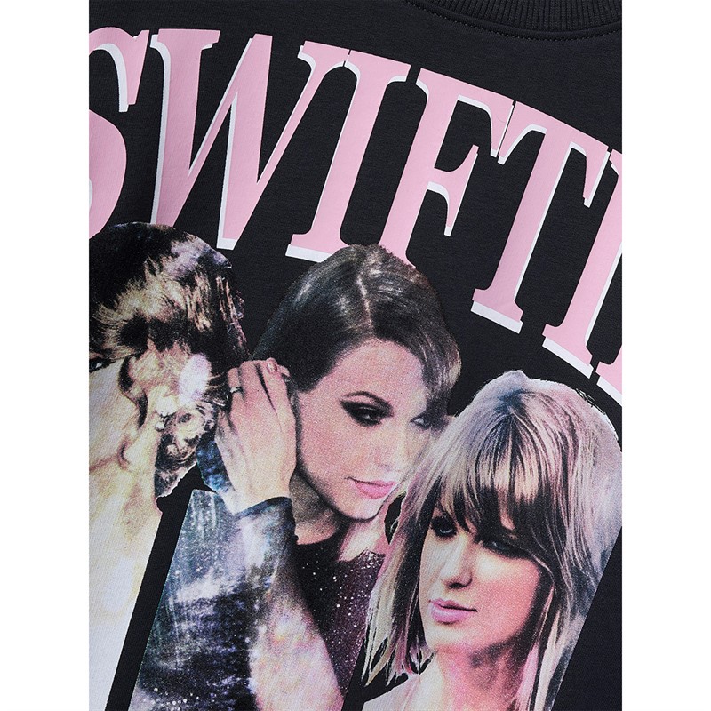 Name It Girls Fera Taylor Swift Sweatshirt Asphalt