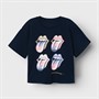 Name It Piger Narina Rolling Stones T-Shirt Mørk Safir