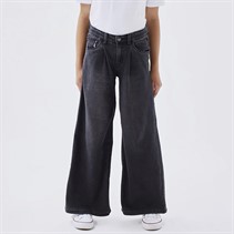 Name It Meisjes Bella Wijde Jeans Zwart Denim