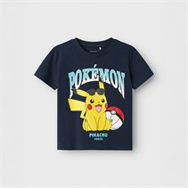 Name It Boys Mahe Pokemon Boxy T-Shirt Navy Blazer
