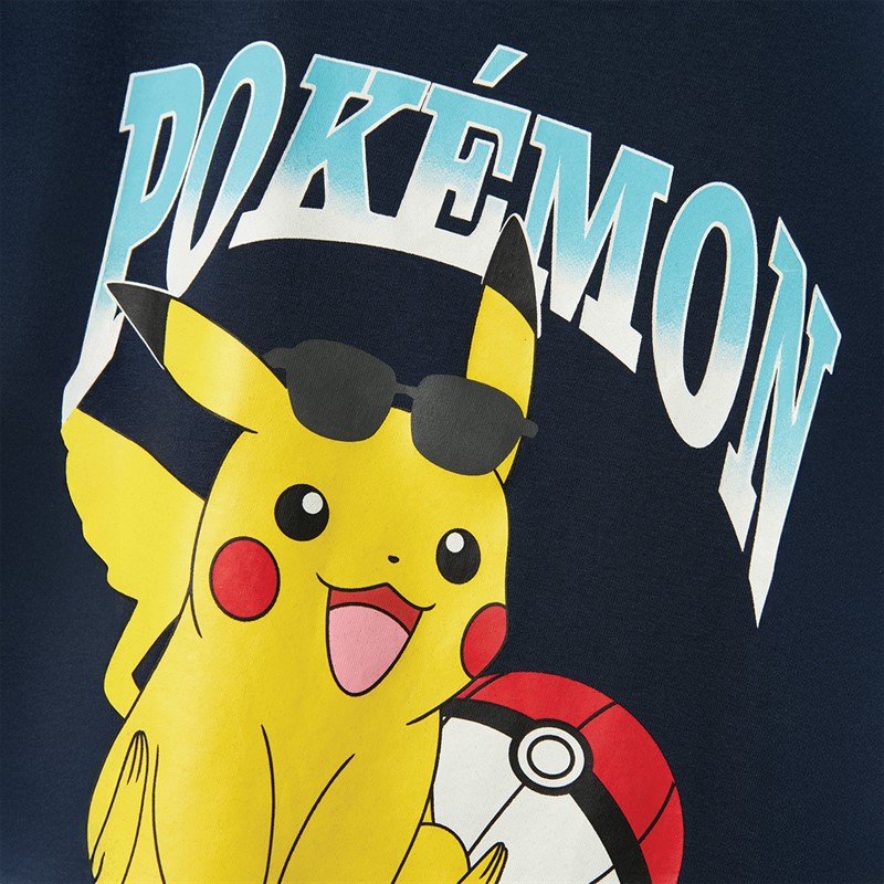 Name It Boys Mahe Pokemon Boxy T-Shirt Navy Blazer