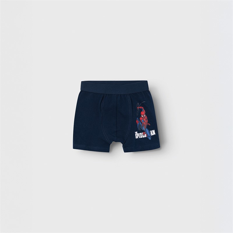 Name It Boys Noz Spiderman Two Pack Boxers Dark Sapphire