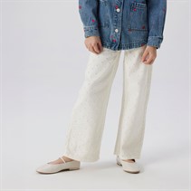 Name It Girls Rose Wide Trousers Cloud Dancer