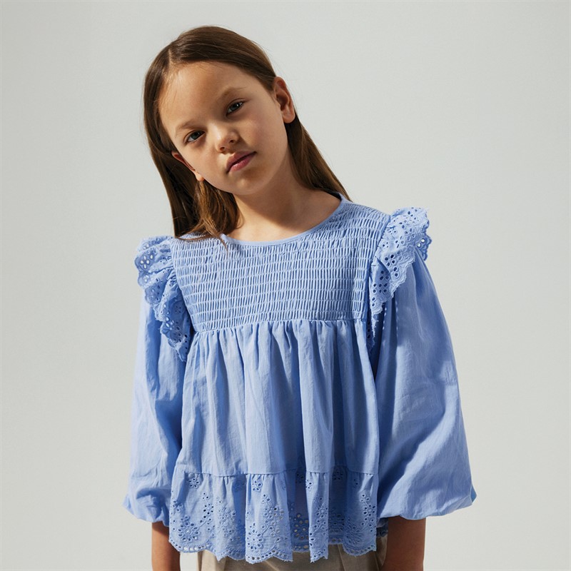 Name It Chemise à Manches Courtes Fille Fitora Serenity