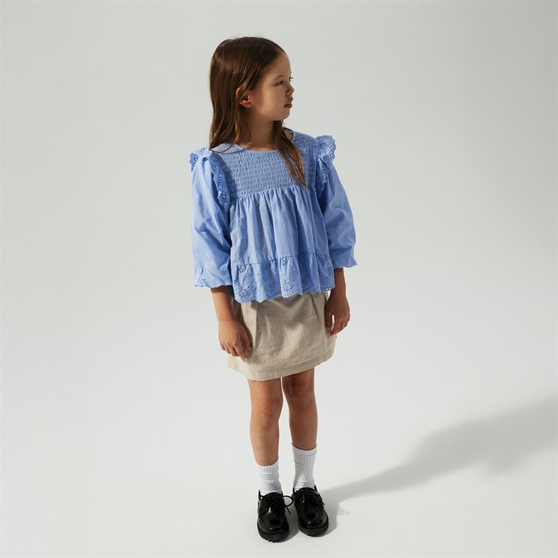 Name It Chemise à Manches Courtes Fille Fitora Serenity