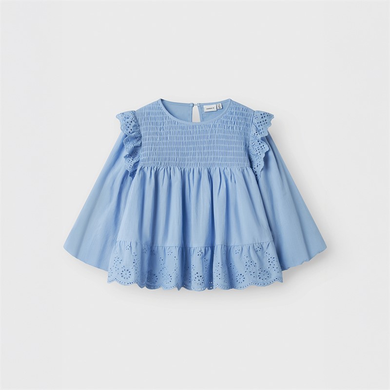 Name It Chemise à Manches Courtes Fille Fitora Serenity