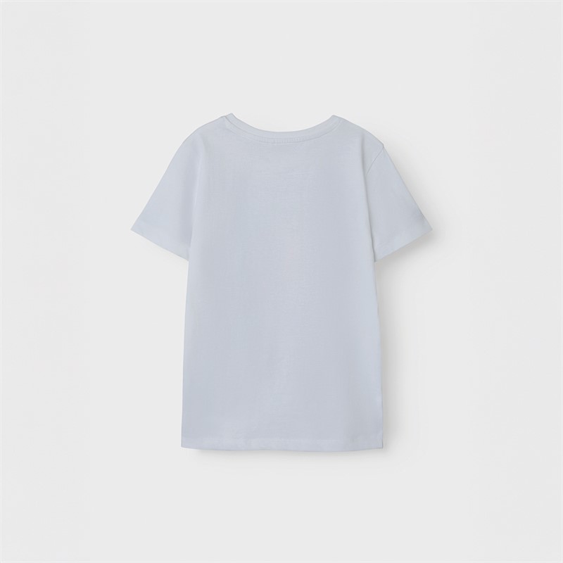 Name It Drenge Faunus Stumbleg T-shirt Lys Hvid