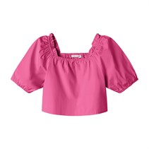 Name It Piger Fabow Cropped Top Carmine Rose