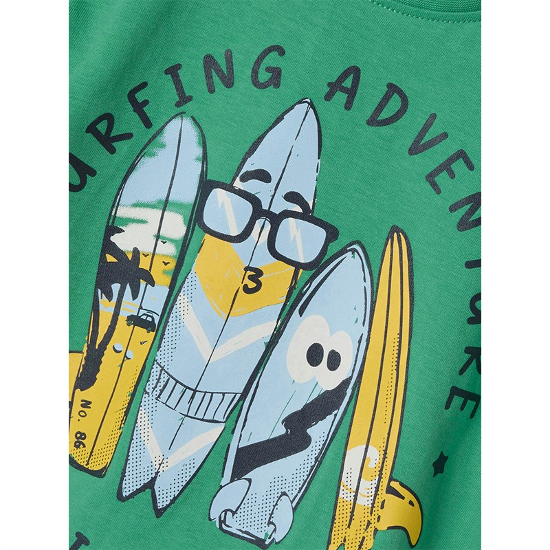 Name It Junge Freddis T Shirt Grün Fichte