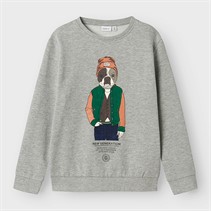 Name It Drenge Salko Sweatshirt Grå Melange