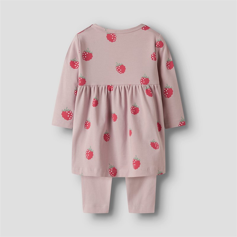 Name It Mädchen Vandora Kleid und Leggings Set Burnished Lilac