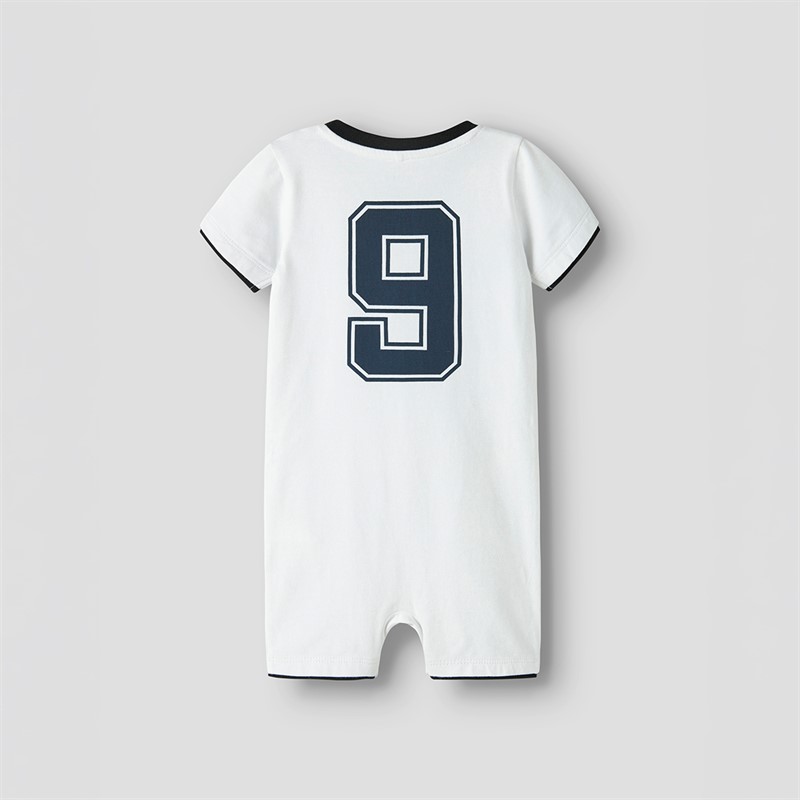 Name It Kids England Team Babygrow Bright White England