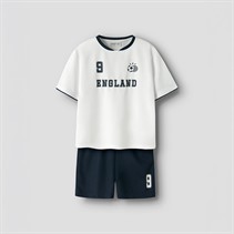 Name It Kids England Team Short Set Bright White England