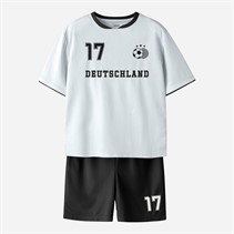 Name It Kinderen Duitsland Team Shorts Set Bright wit Germany