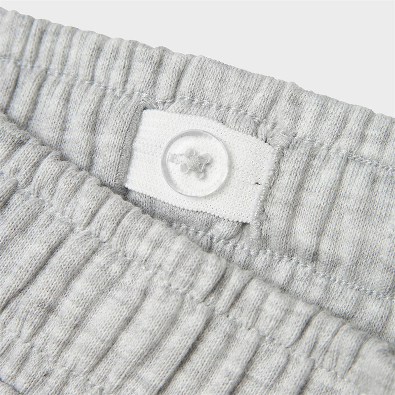 Name It Girls Mille Straight Leg Joggers Light Grey Melange