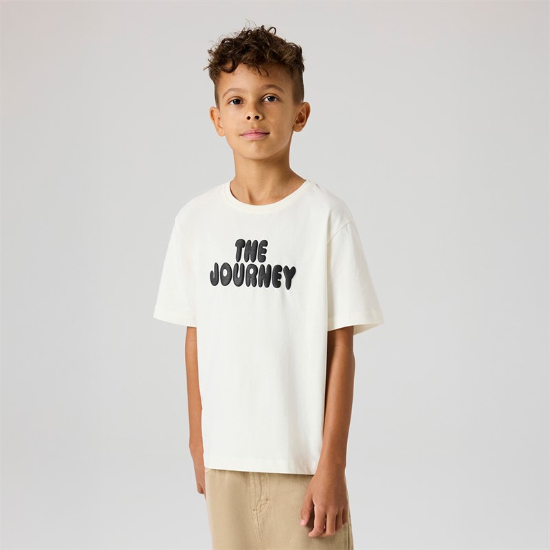 Name It Drenge Berna T Shirt Cloud Dancer