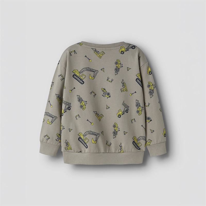 Name It Drenge Mini Vildar Dino Gravemaskine Sweatshirt Vintage Khaki