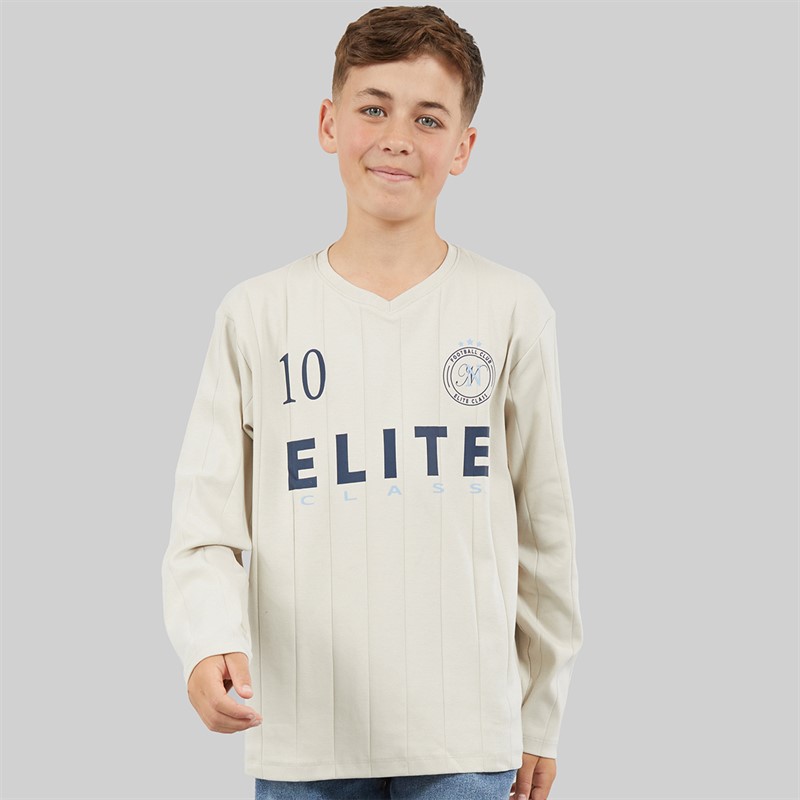 Name It Titan T-shirt z długim rękawem dla chłopca kolor Moonbeam
