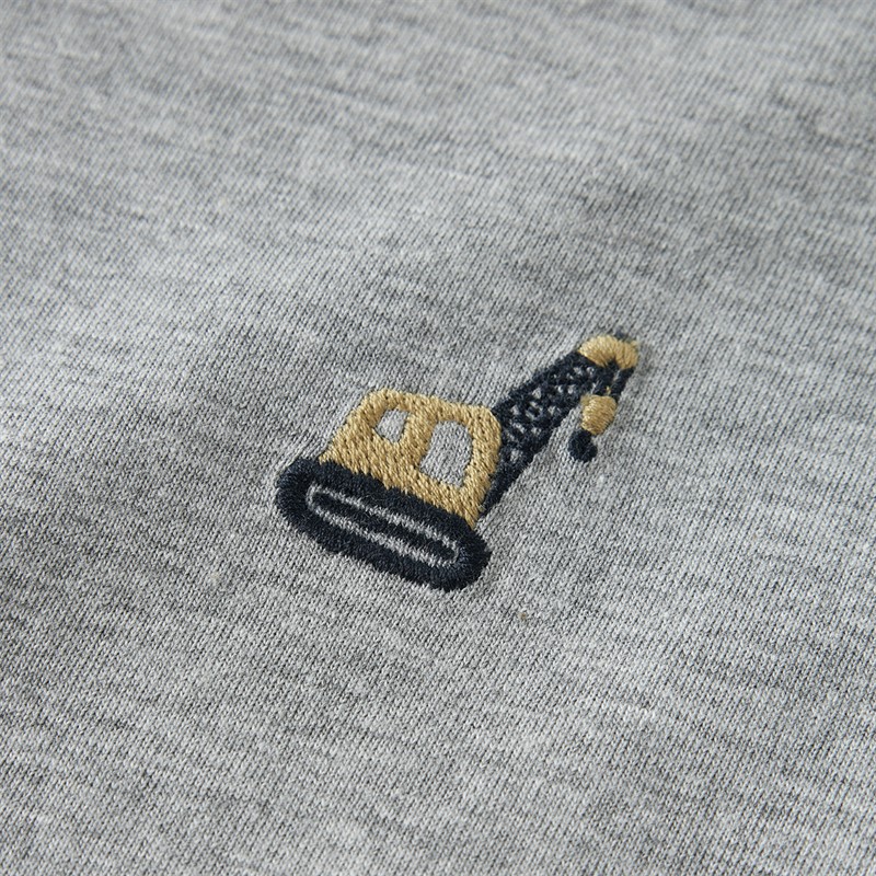 Name It Drenge Mini Vimpel Gravemaskine Langærmet T-shirt Grey Melange