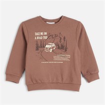 Name It Mini Balas bluza dla chłopca kolor Chocolate Malt