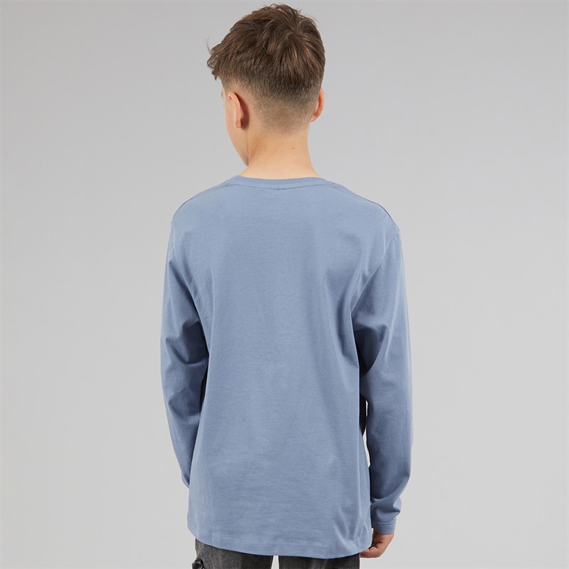 Name It Vimpels Brandmark longsleeve t-shirt dla chłopca kolor Flint Stone