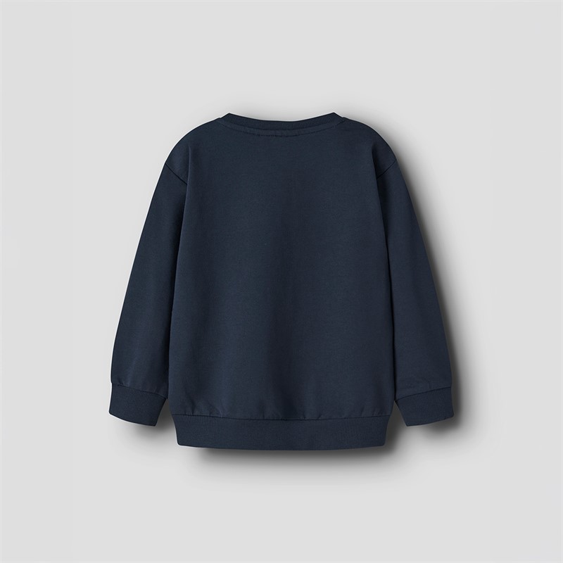 Name It Drenge Mini Vildar Traktor Sweatshirt Navy Blazer