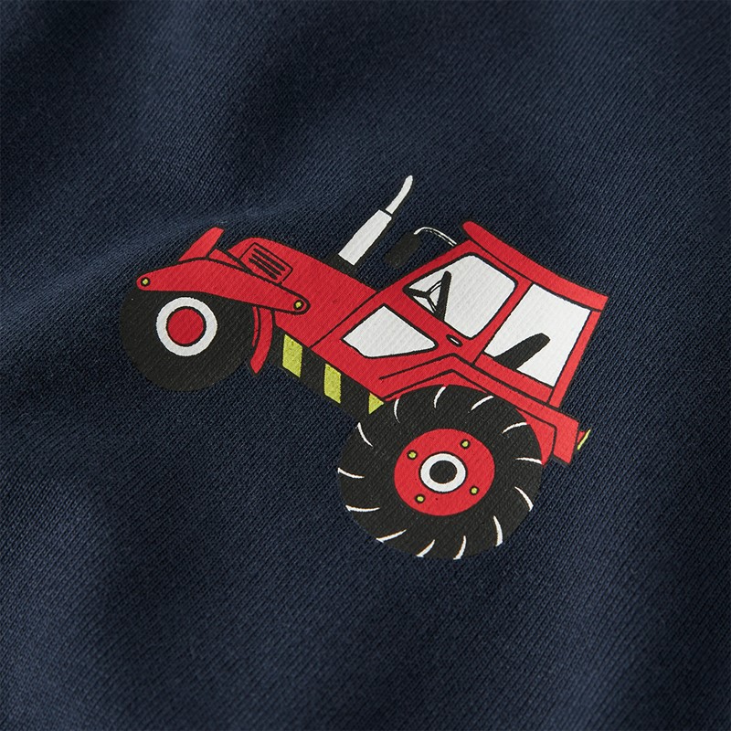 Name It Drenge Mini Vildar Traktor Sweatshirt Navy Blazer