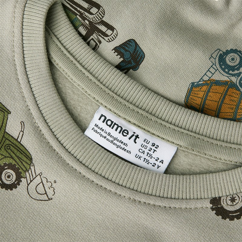 Name It Drenge Mini Basil Langærmet T-shirt Dried Sage