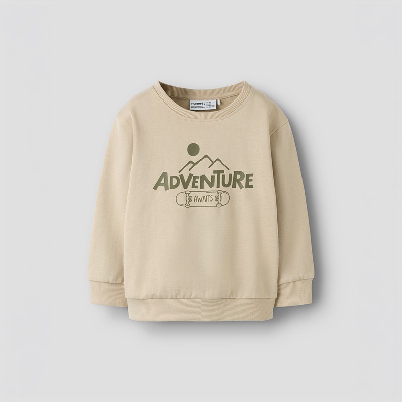 Name It Drenge Mini Balas Sweatshirt Humus