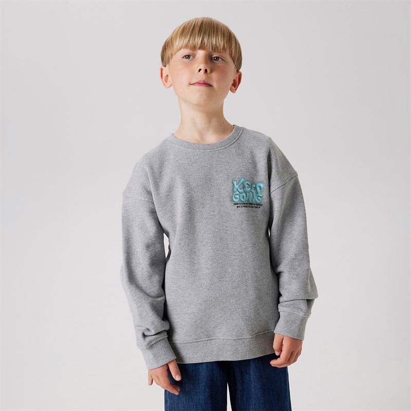 Name It Drenge Ronan Sweatshirt Grey Melange
