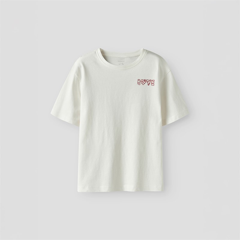 Name It T-shirt Bonnie Fille Cloud Dancer