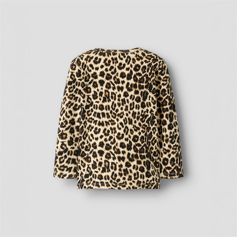 Name It Ilis bluzka z długim rękawem dla dziewczynki kolor Lambs Wool