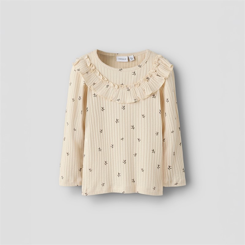 Name It Bessa top z długim rękawem dla dziewczynki kolor Buttercream