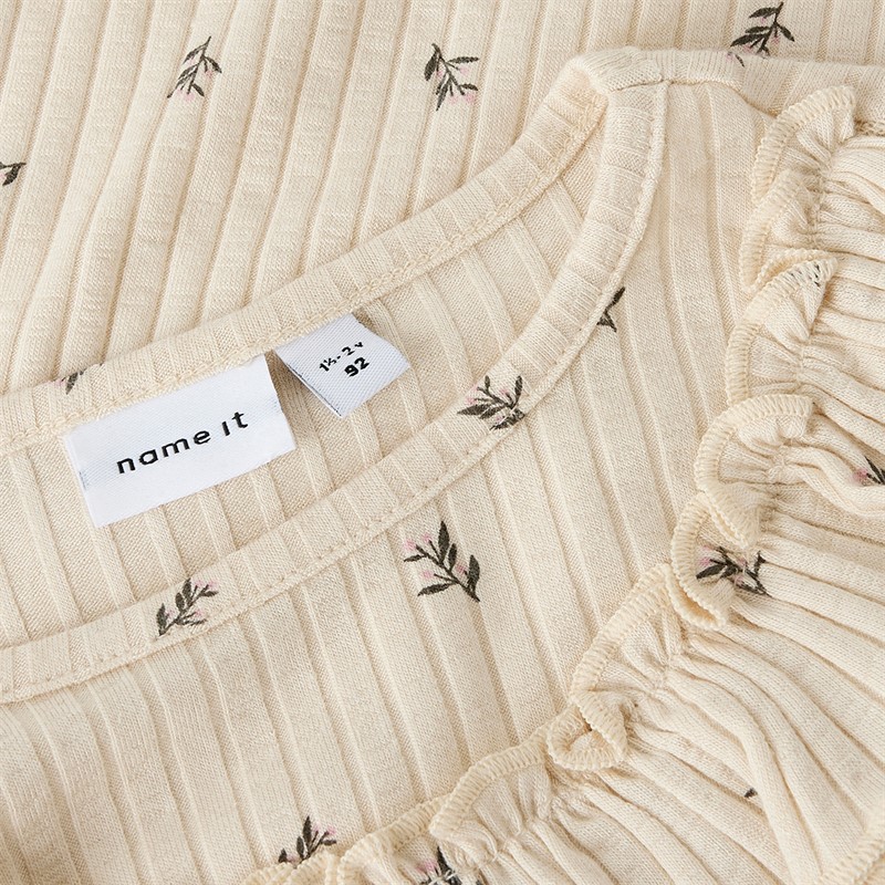 Name It Bessa top z długim rękawem dla dziewczynki kolor Buttercream