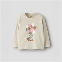 Name It Mädchen Velda Langarm T Shirt Pumice Stone