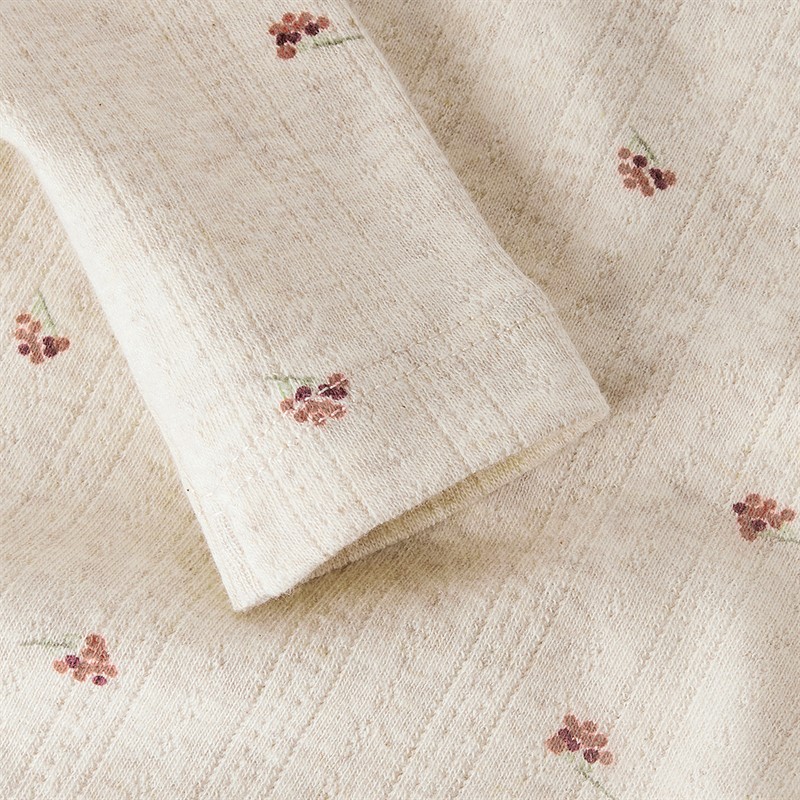 Name It Koszulka z długim rękawem dla dziewcząt Berries kolor Peyote Melange